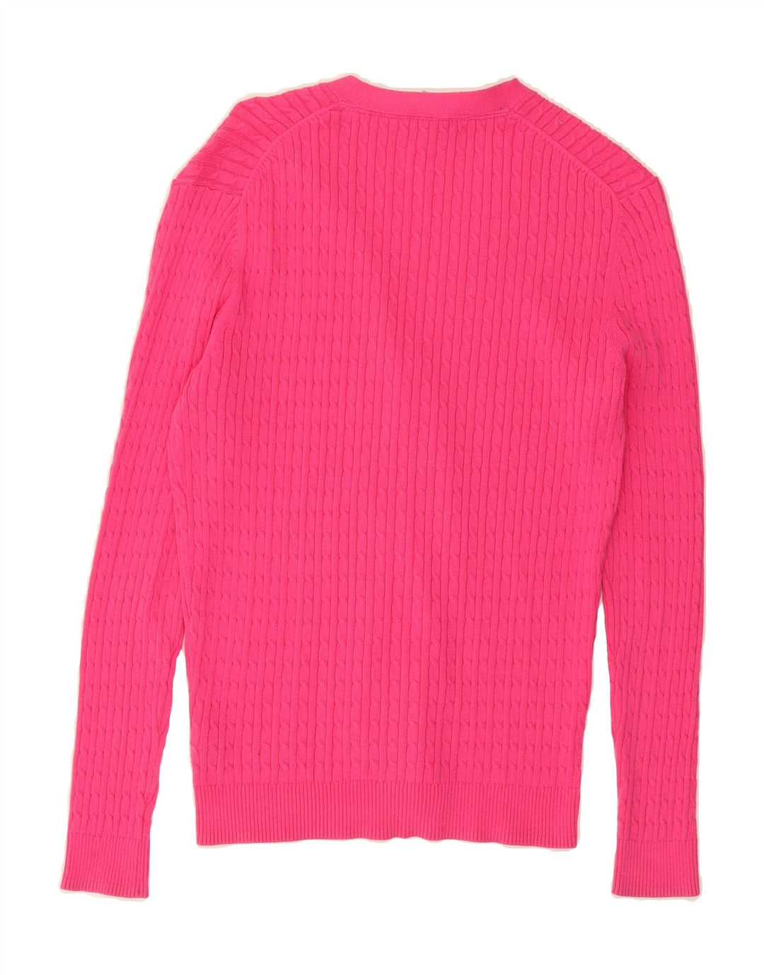 J. CREW Womens Cardigan Sweater UK 12 Medium Pink Cotton Vintage J. Crew and Second-Hand J. Crew from Messina Hembry 