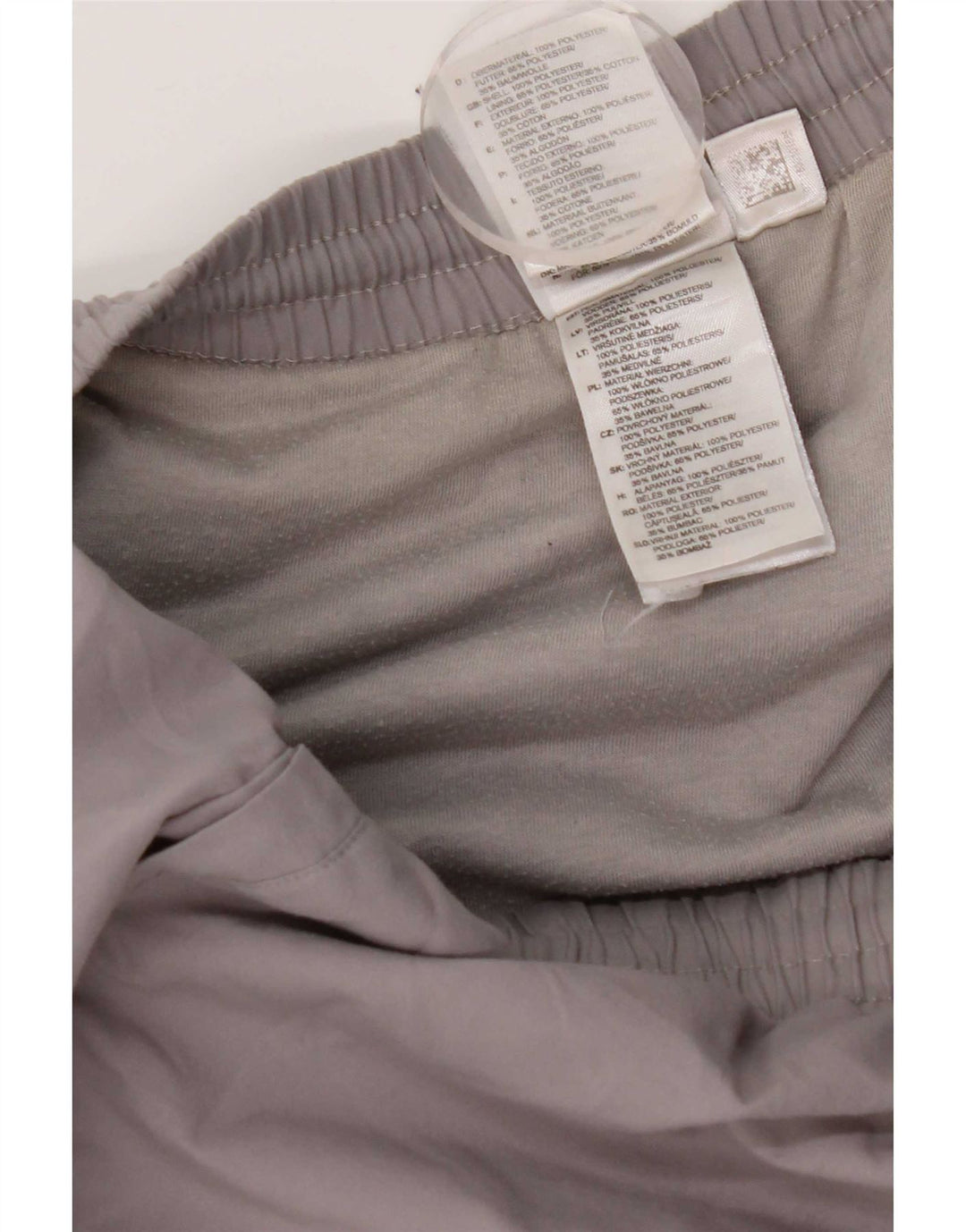 Pantaloncini sportivi Adidas da uomo in poliestere grigio medio