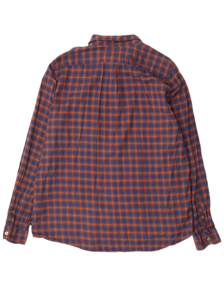 Camicia da uomo Paul Smith XL in cotone a quadri blu navy