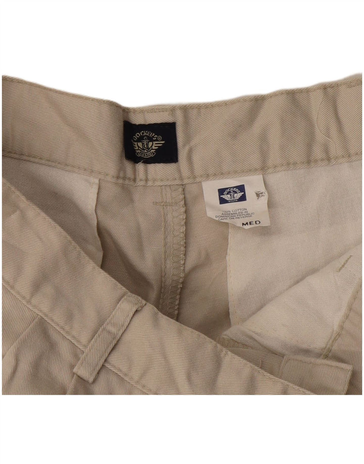 Pantaloni chino con pegging da donna Dockers medi W30 L30 cotone beige