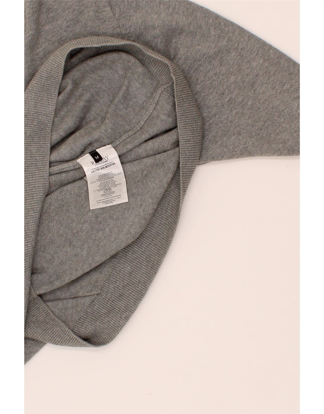 REPLAY Mens Crew Neck Jumper Sweater Medium Grey Cotton Vintage Replay and Second-Hand Replay from Messina Hembry 
