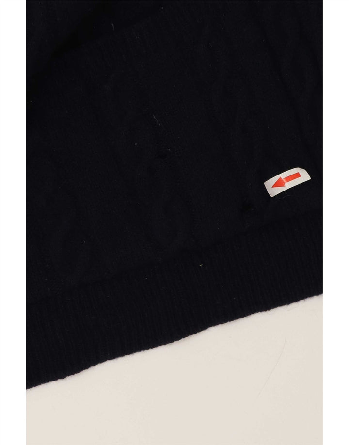 Maglione cardigan da uomo Marks & Spencer grande blu navy
