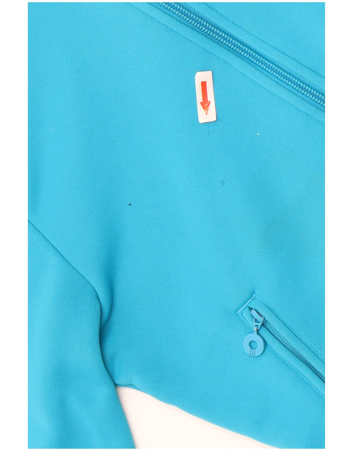 Giacca da ginnastica da donna Adidas UK 8 Small Blu Poliestere