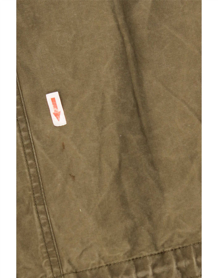 Bomboogie Giacca Parka da uomo con cappuccio UK 42 XL Cotone kaki