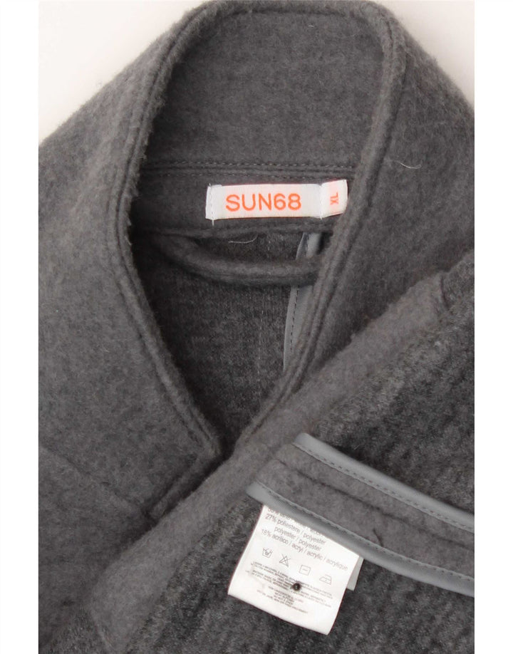 Giacca blazer da uomo a 5 bottoni Sun68 UK 42 XL lana grigia