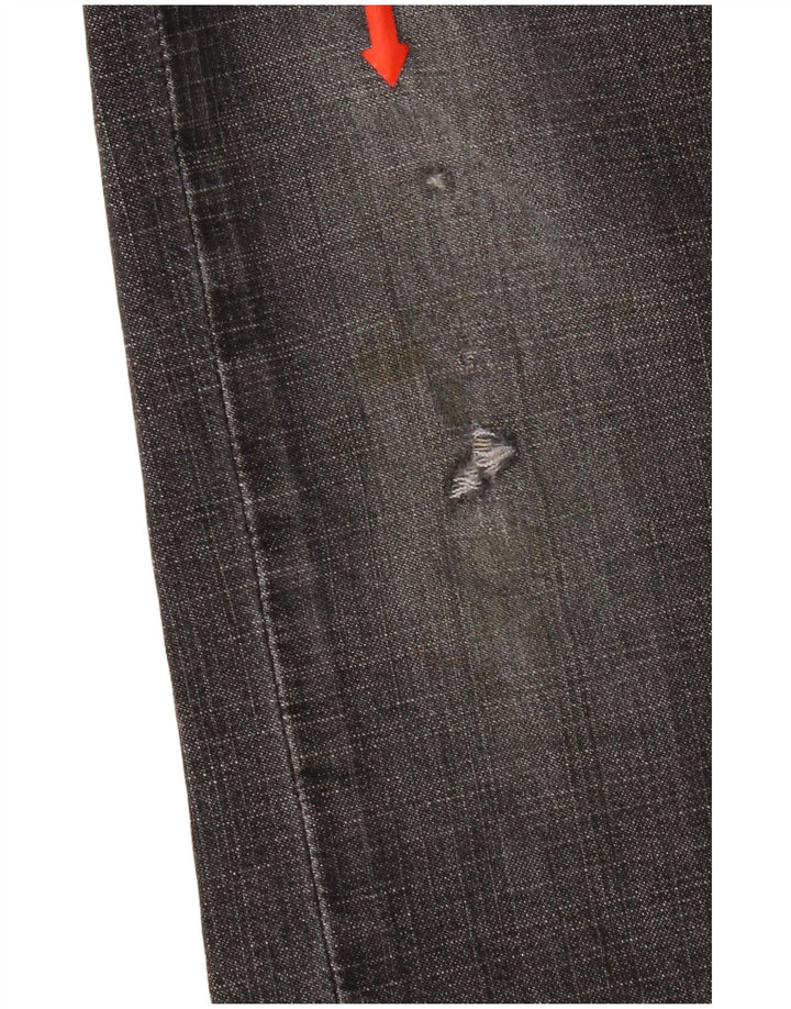 Levi's Donna 505 Jeans dritti effetto consumato US 6 Medio W30 L32 Grigio