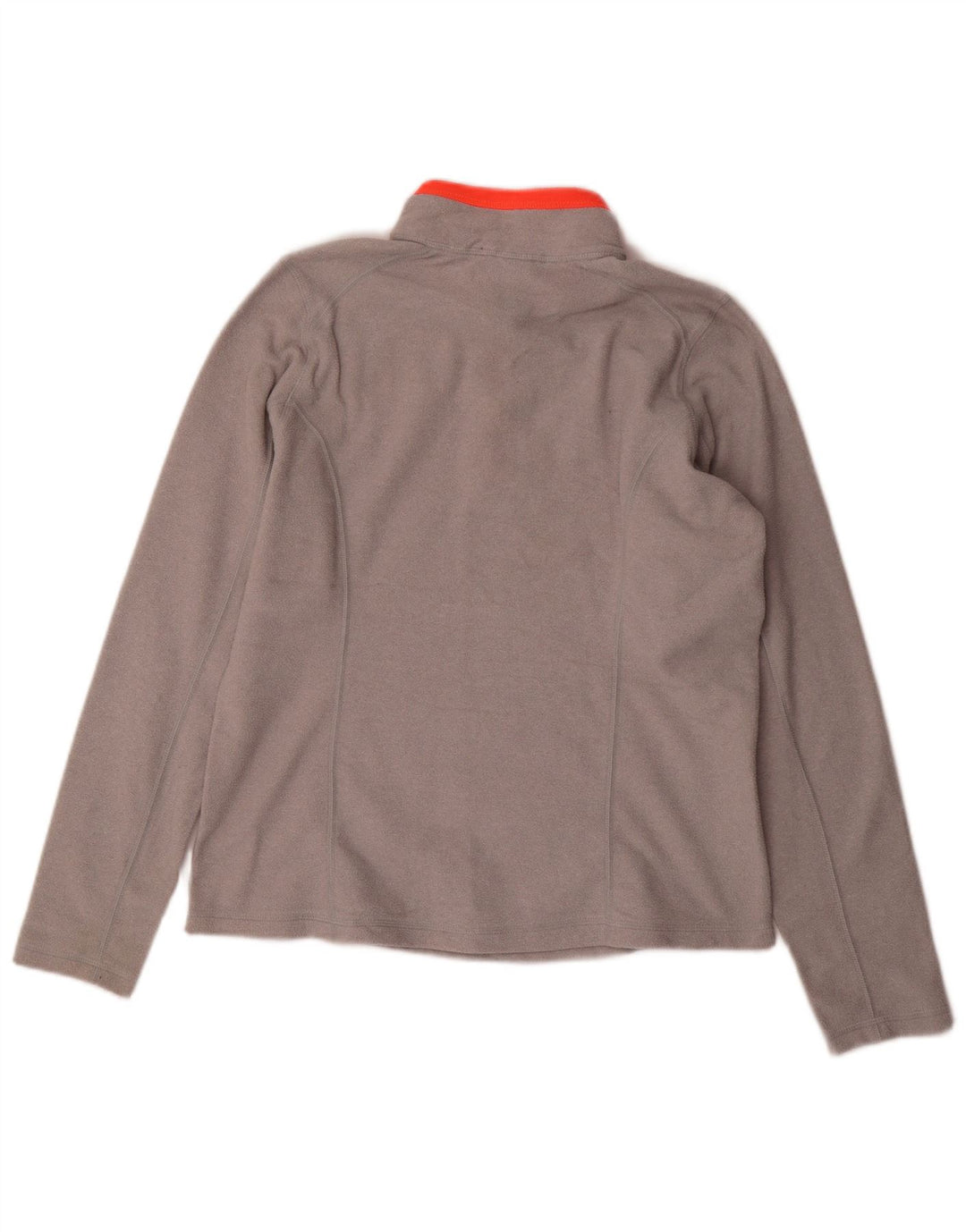 THE NORTH FACE Maglione in pile da donna con collo e zip UK 14 Poliestere grigio medio