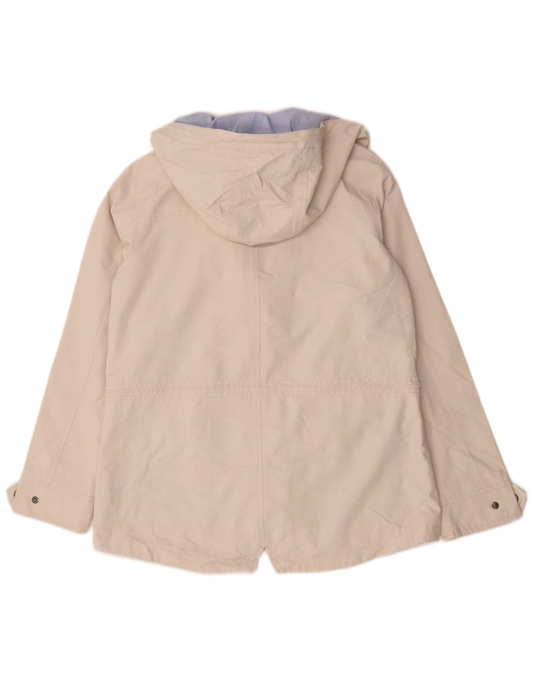 Crew Clothing Giacca utilitaria da donna con cappuccio UK 10 Small Poliestere bianco sporco