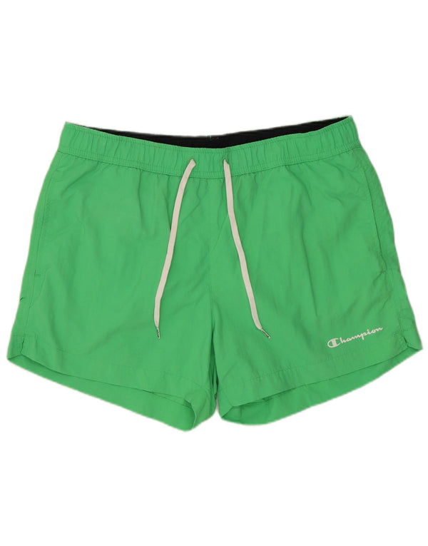 Pantaloncini da bagno da uomo Champion verde medio