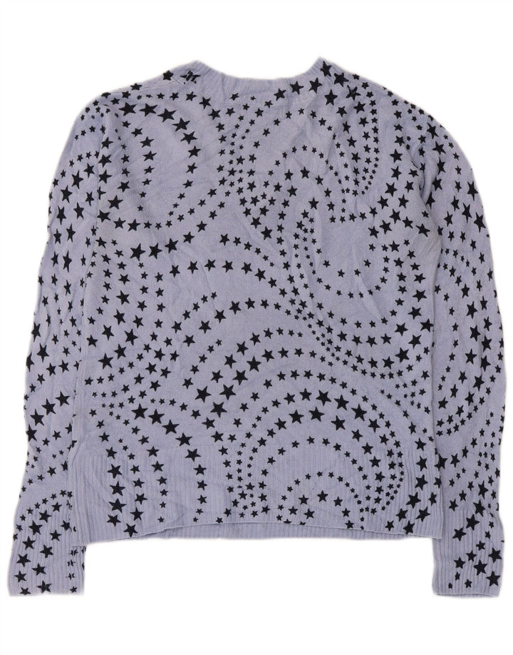 Maglione da donna con scollo a V e motivo astratto Marks & Spencer UK 10 Small B