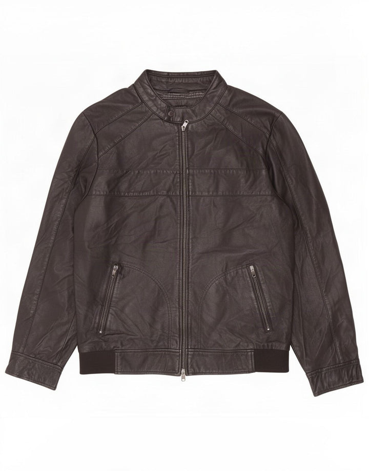 Giacca in pelle da uomo Liu Jo UK 42 XL Nera