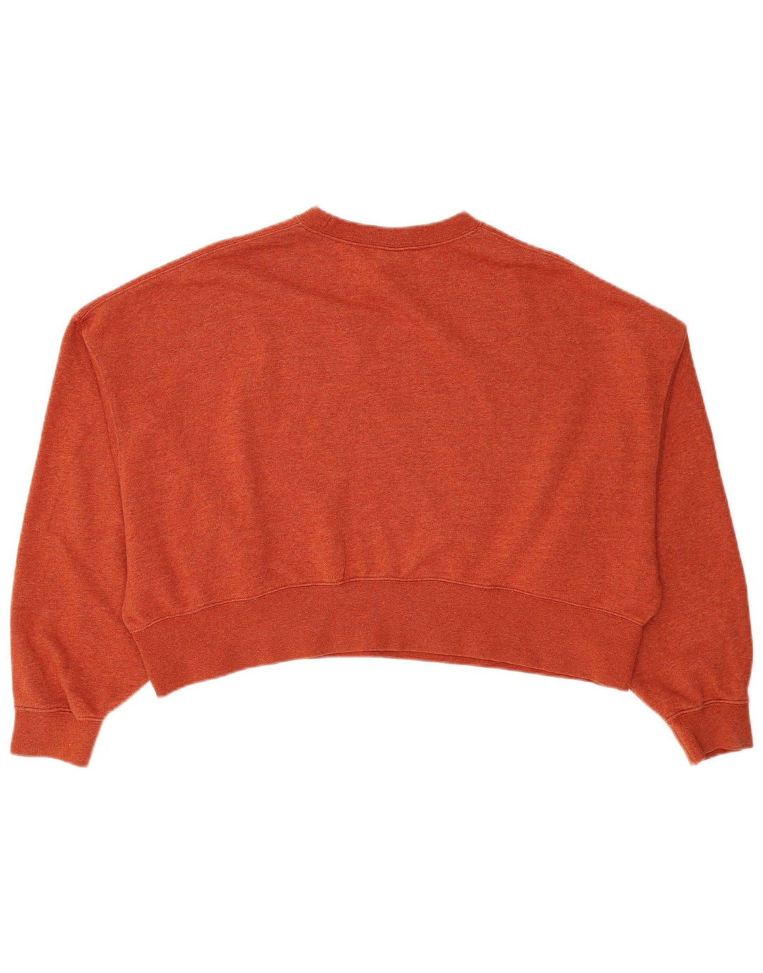 Felpa corta oversize da donna Nike, maglione UK 10, piccolo cotone arancione
