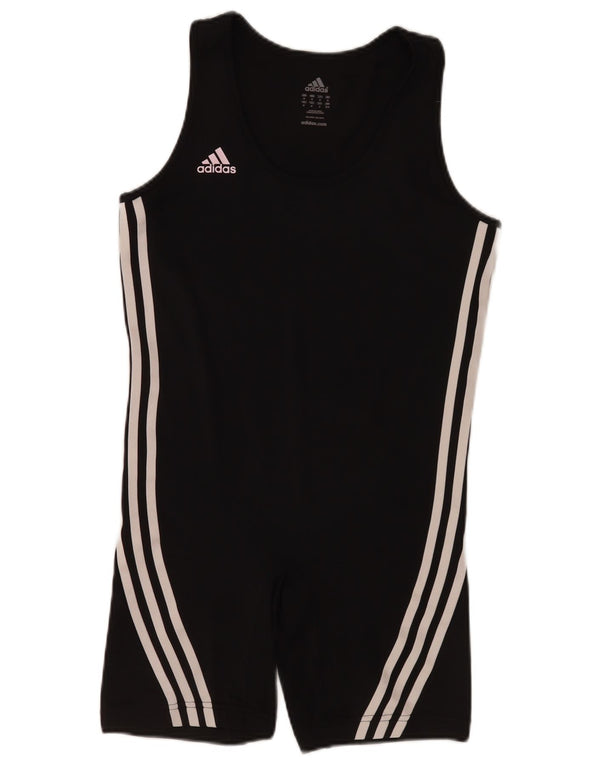 Tutina senza maniche da donna Adidas UK 12 Medium Nero Poliestere