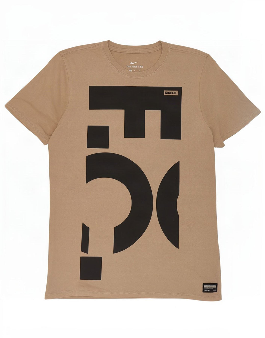 Maglietta Nike da uomo con grafica dal taglio atletico, beige medio