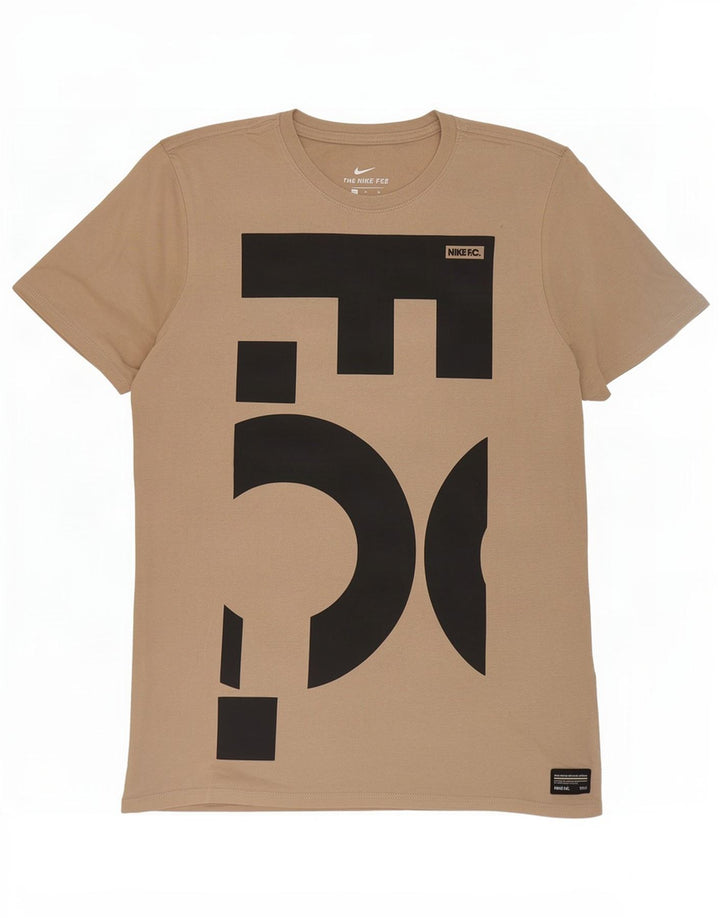 Maglietta Nike da uomo con grafica dal taglio atletico, beige medio