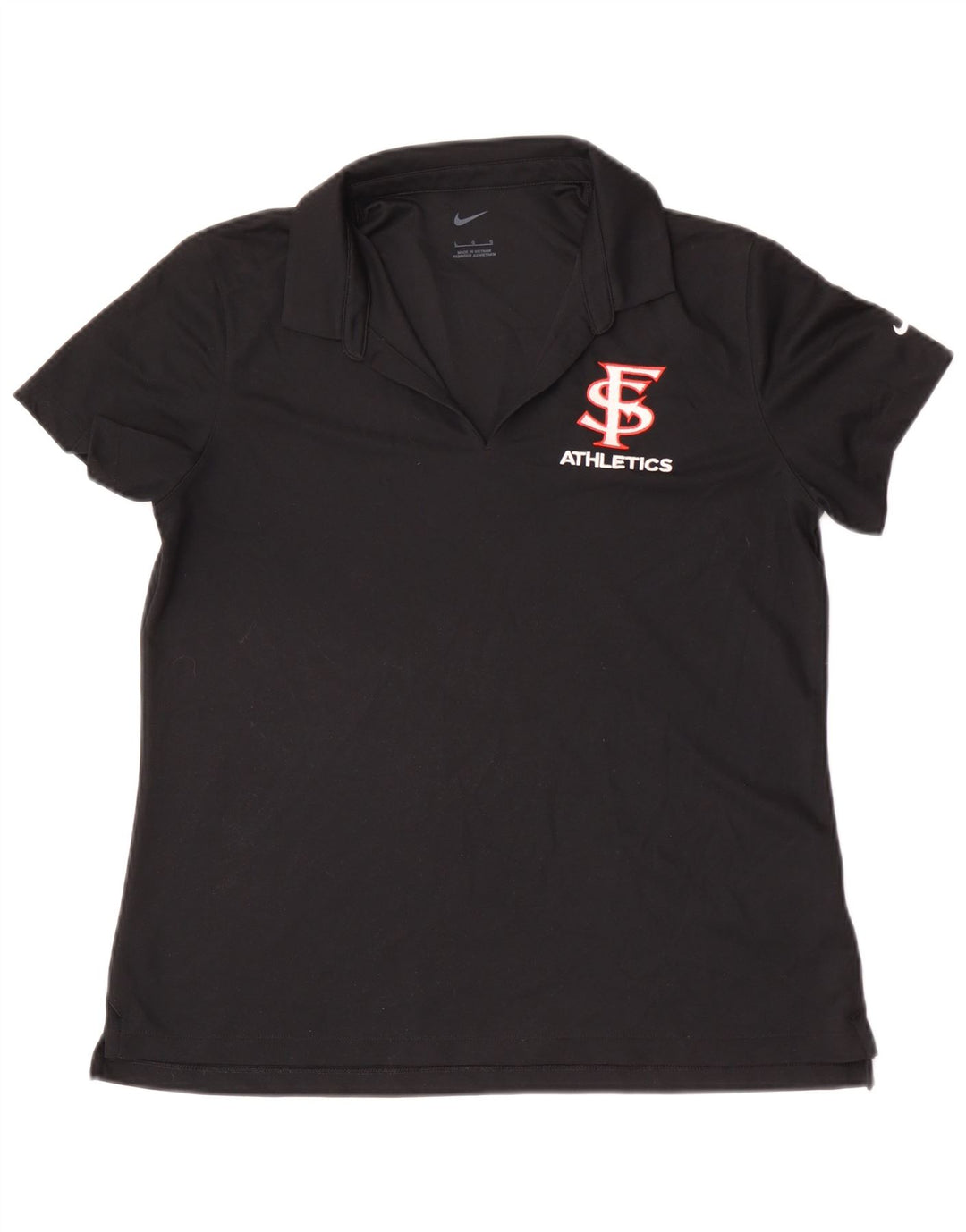 Polo Nike da donna San Francisco UK 14 grande poliestere nero