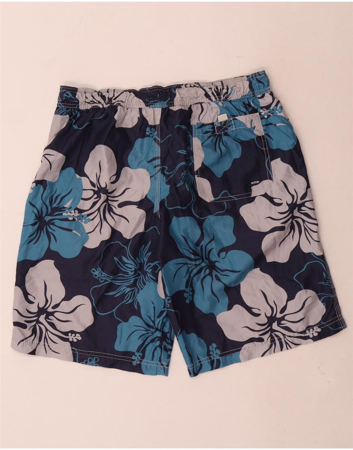 Pantaloncini da bagno Marks & Spencer da uomo Blue Harbour medio blu navy floreale
