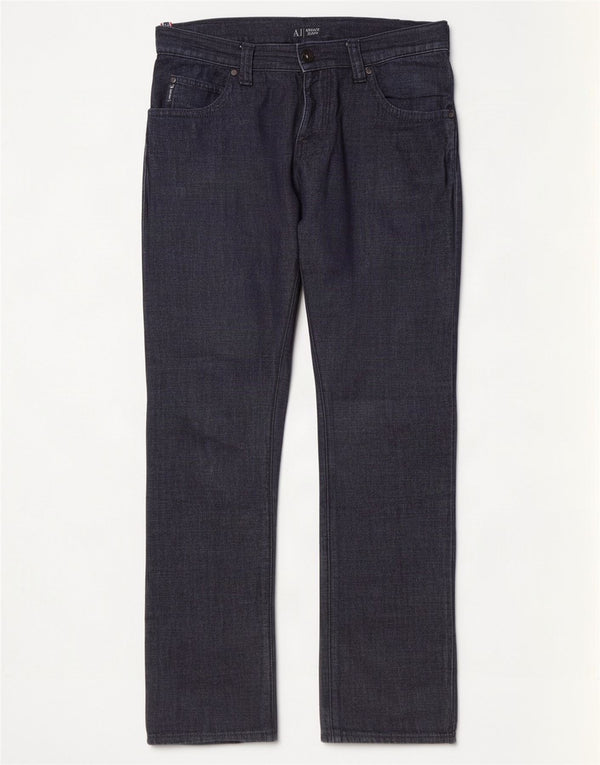 Jeans dritti da uomo Armani W32 L34 cotone blu navy