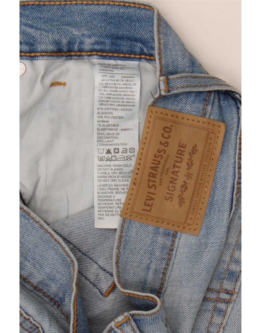 Jeans slim firmati da donna Levi's W31 L30 cotone blu
