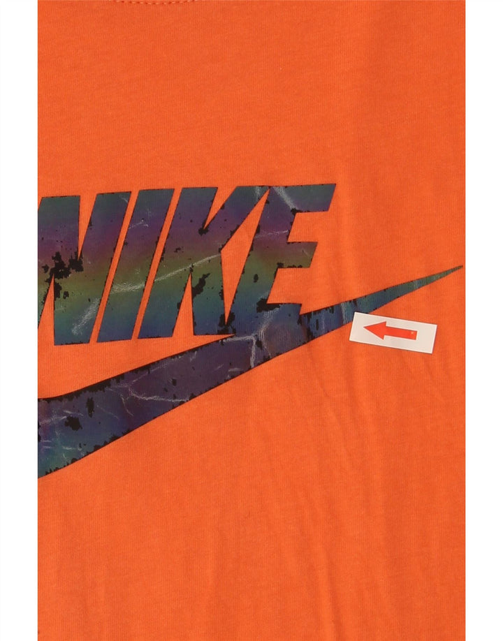 T-shirt grafica da uomo Nike Top in cotone arancione medio
