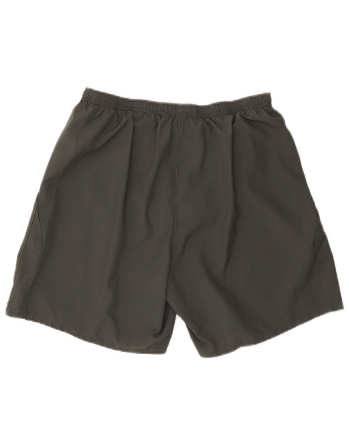 Pantaloncini sportivi Nike Dri Fit da uomo, grandi, in poliestere grigio