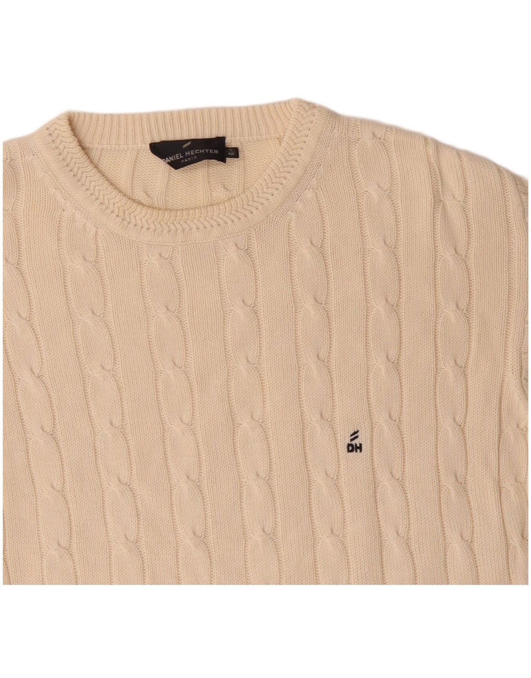 DANIEL HECHTER Maglione maglione girocollo da uomo EU 48 Beige medio