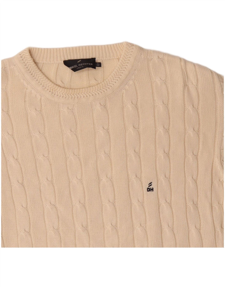 DANIEL HECHTER Maglione maglione girocollo da uomo EU 48 Beige medio