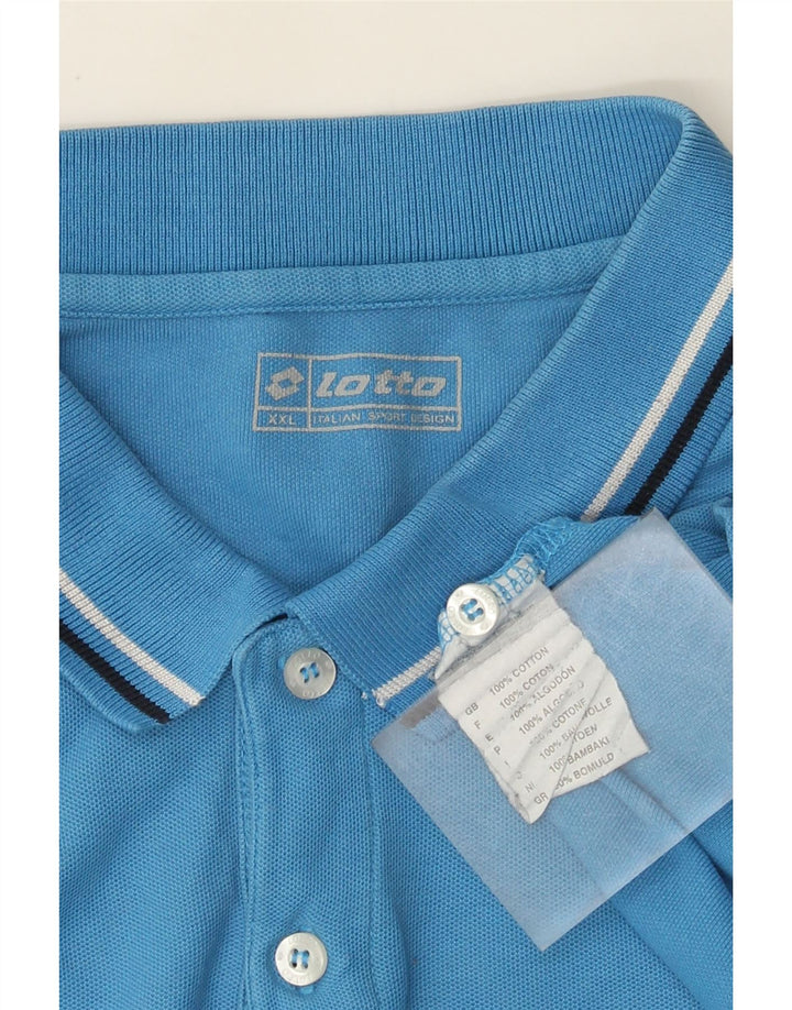 Polo da uomo Lotto 2XL in cotone blu