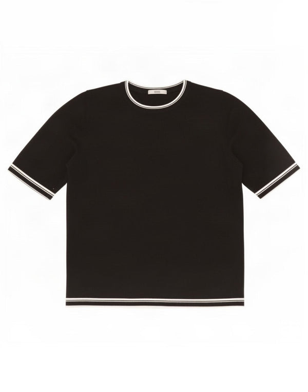Maglione maglione girocollo da donna Marks & Spencer UK 16 grande nero