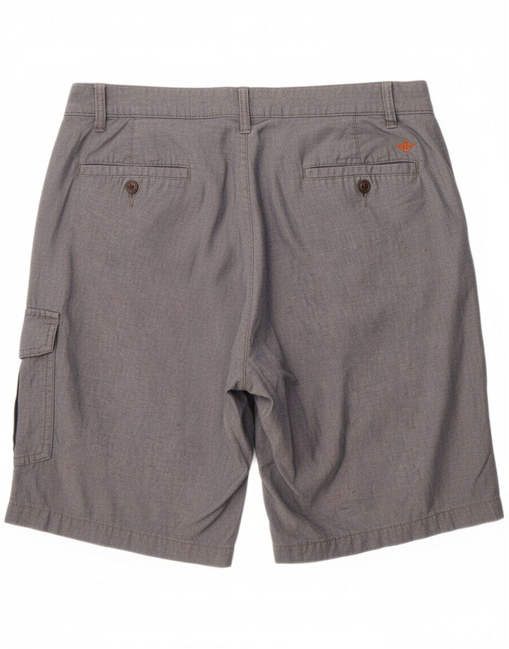 DOCKERS Mens Chino Shorts W36 Large Blue Cotton