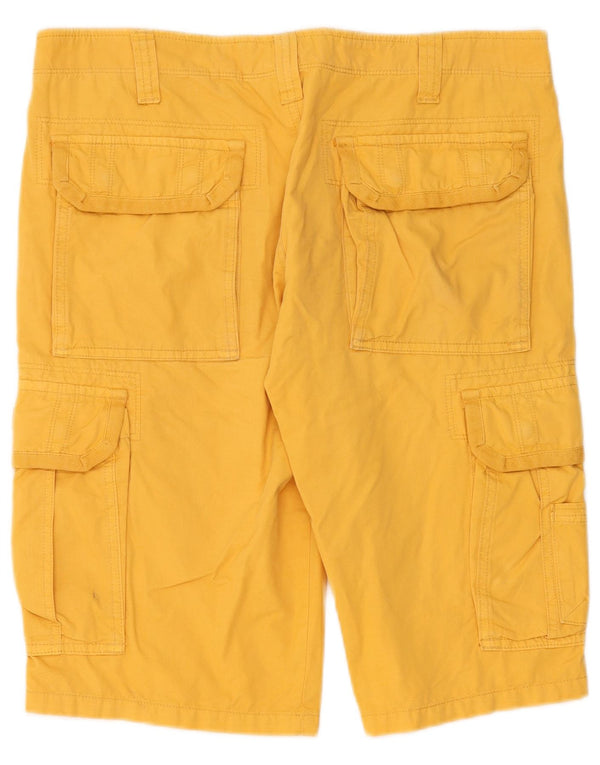 Pantaloncini cargo da uomo Rifle W33 in cotone giallo medio