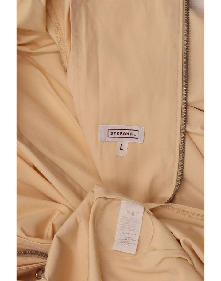 Cappotto da donna Stefanel UK 14 grande cotone rosa