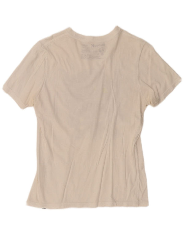 T-shirt grafica da donna Hurley Top UK 10 piccola in cotone bianco