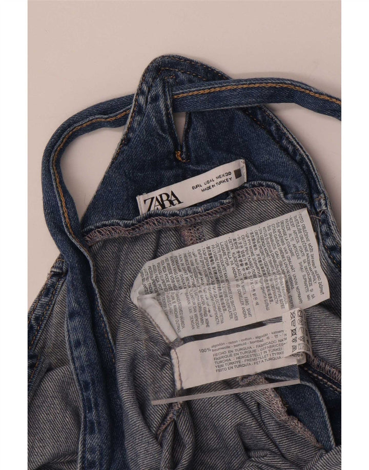 Salopette Jeans Zara da donna grande W30 L25 cotone blu