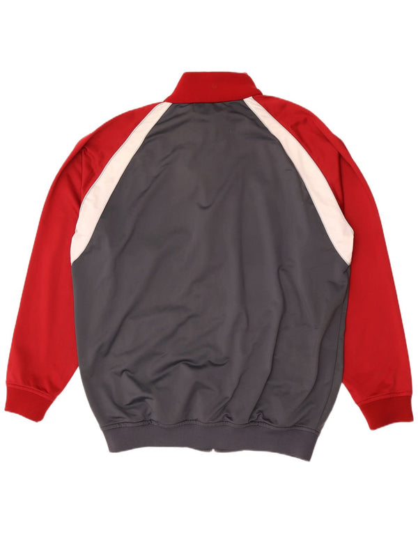 Giacca da tuta da uomo Kappa 3XL Poliestere color block grigio