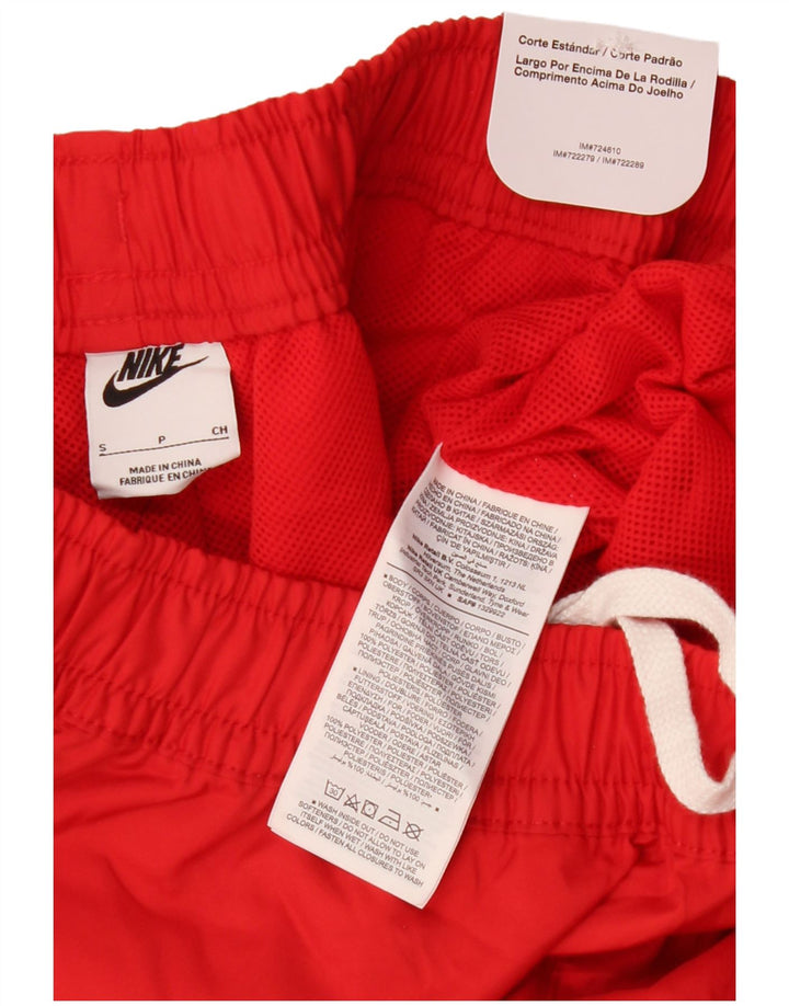 Pantaloncini da bagno Nike da uomo piccoli in poliestere rosso