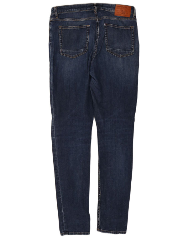 Woolrich Womens Slim Jeans W31 L30 Navy Blue Cotton