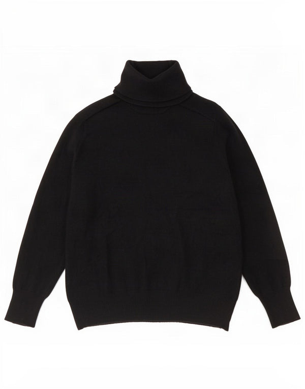 Maglione maglione a collo alto da donna Zara UK 10 piccolo in lana nera