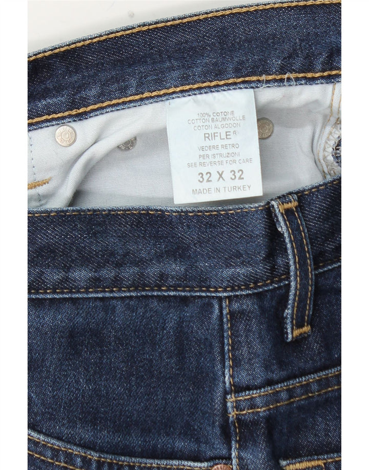 Jeans dritti da uomo RIFLE W32 L32 in cotone blu