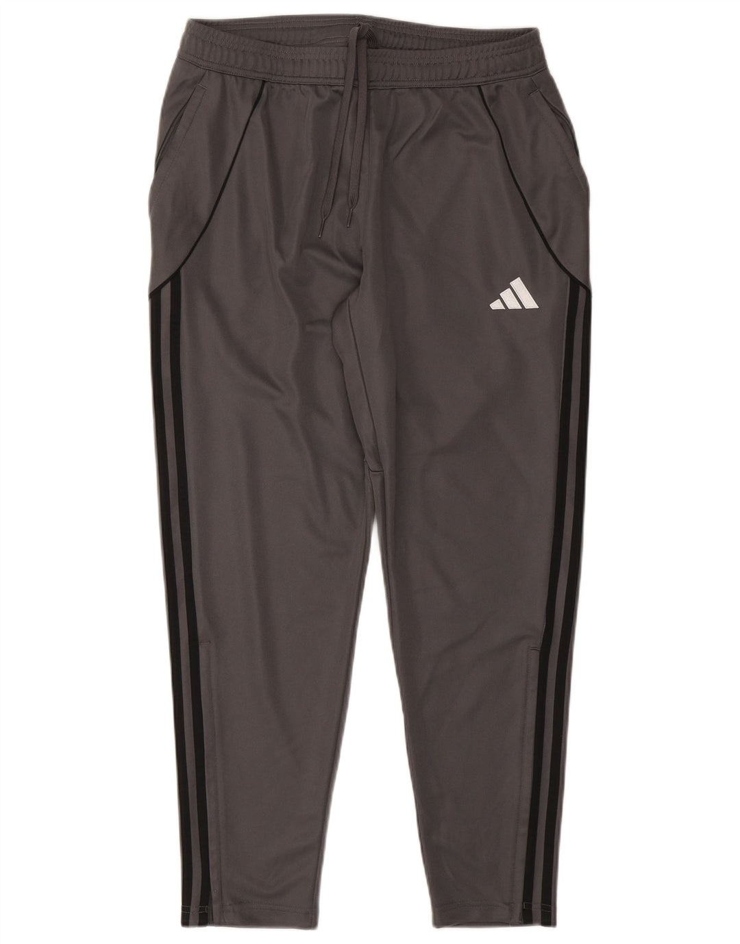 Pantaloni da tuta da uomo slim fit Adidas Joggers grandi a righe grigie