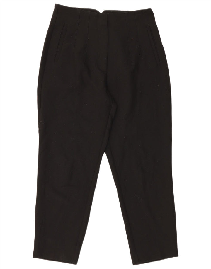 Pantaloni da abito affusolati Zara da donna grandi W30 L27 poliestere nero