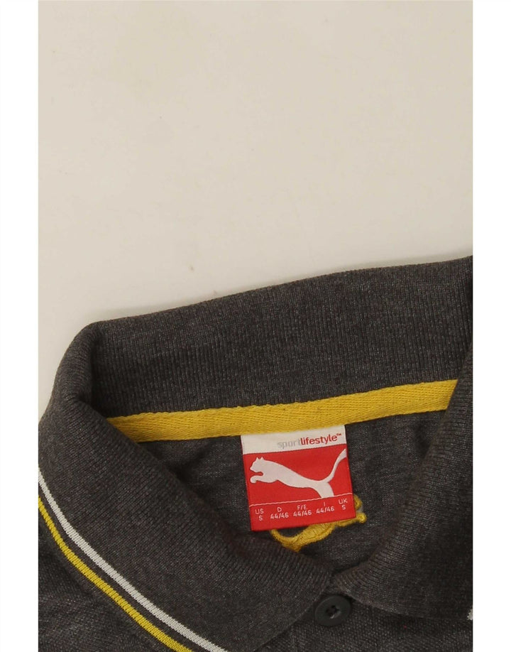 Polo Puma da uomo piccola grigia screziata
