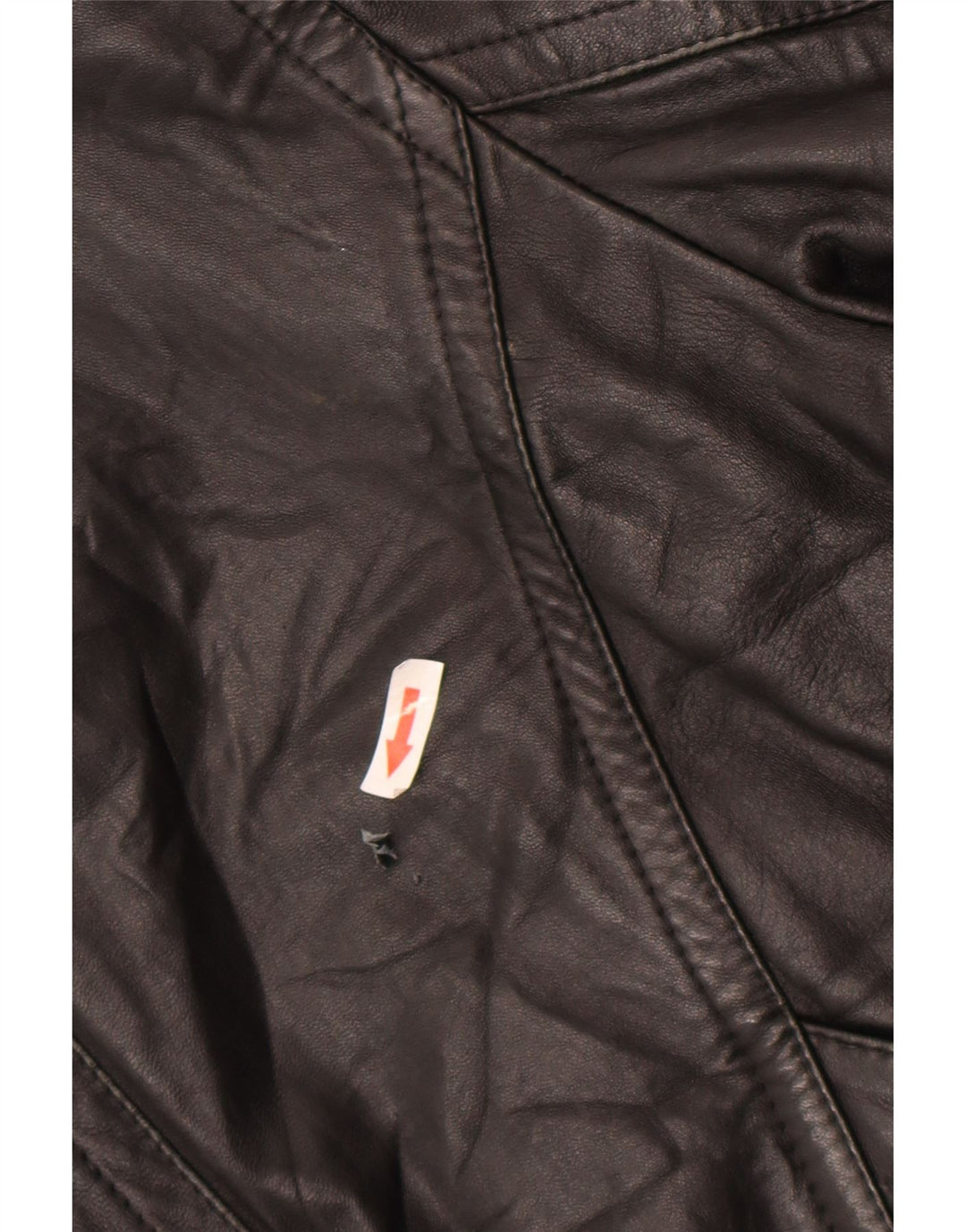 Giacca in pelle vintage da uomo UK 42 XL in pelle nera