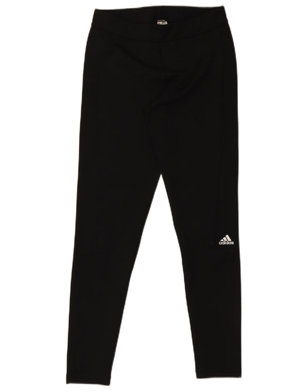 Leggings Adidas Climalite da donna UK 12/14 Poliestere nero medio