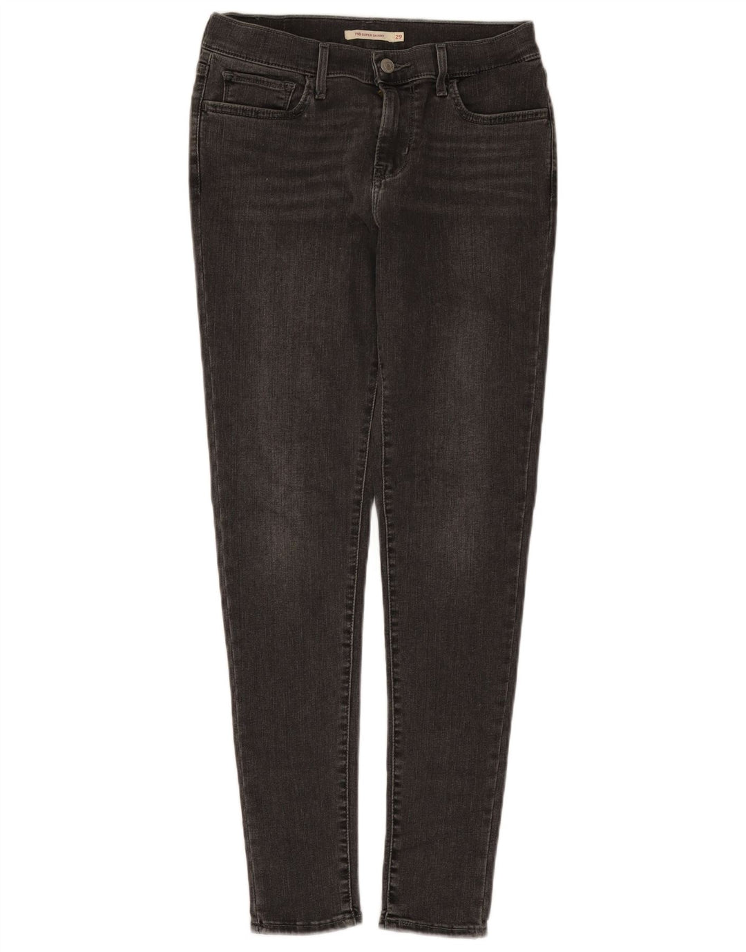 Jeans Levi's 710 Super Skinny da donna W29 L30 in cotone grigio