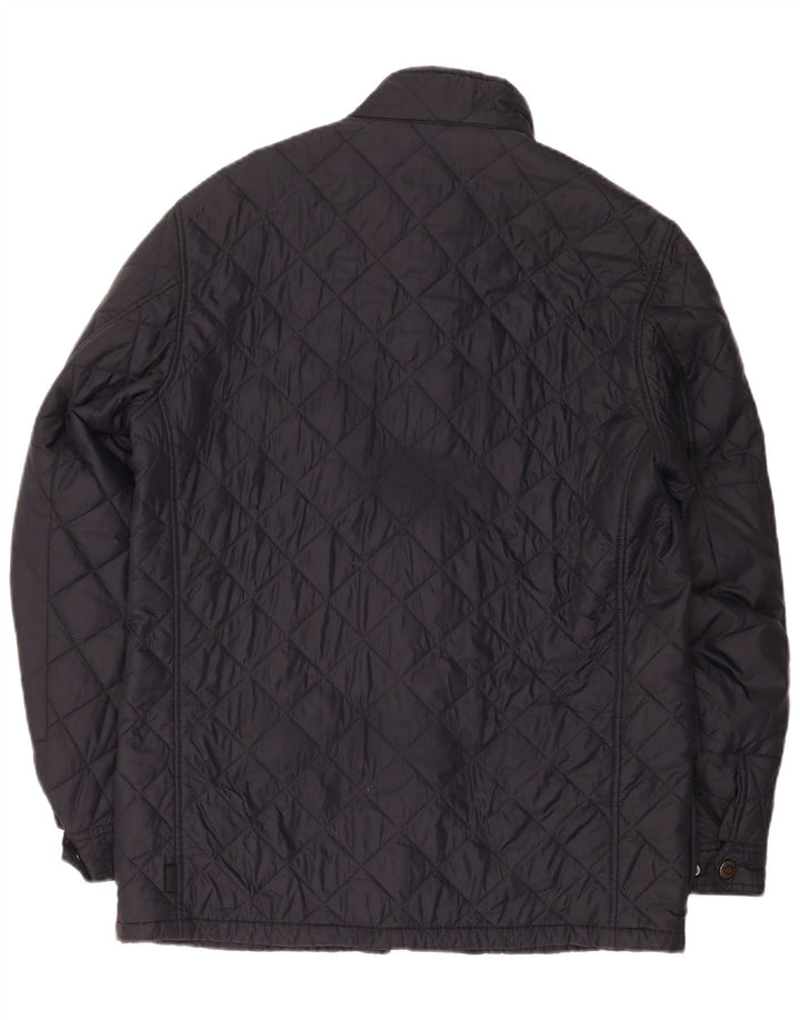 Barbour Giacca trapuntata da uomo UK 40 Large Blu Navy in poliammide