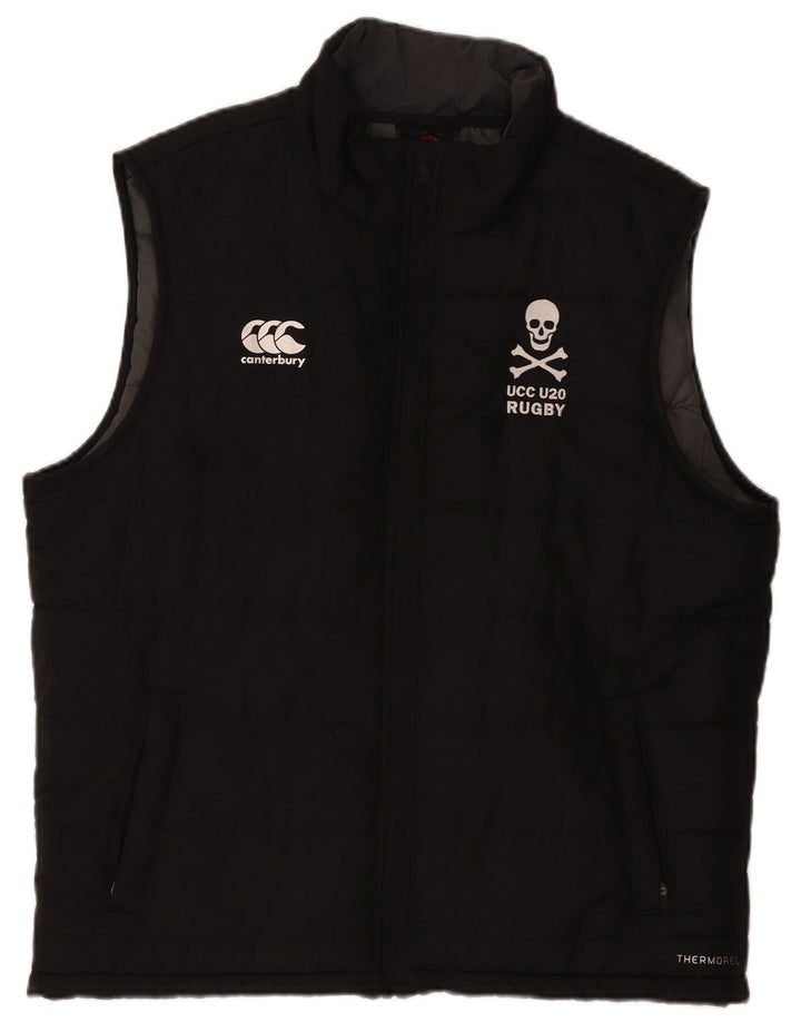 Gilet imbottito da uomo Canterbury UK 44 2XL Poliestere nero