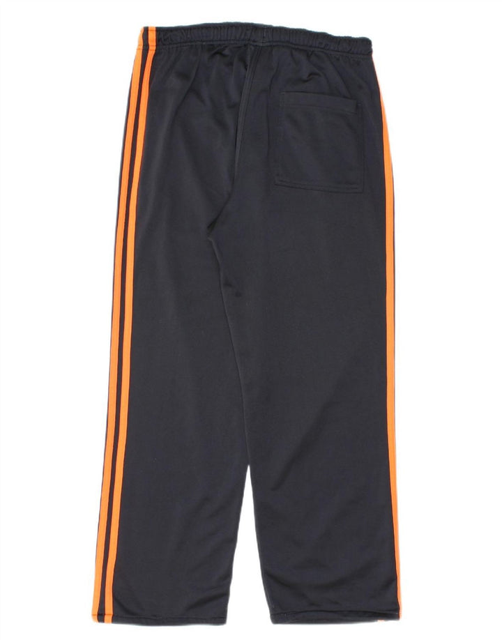 Pantaloni da tuta da uomo Adidas Small in poliestere blu navy