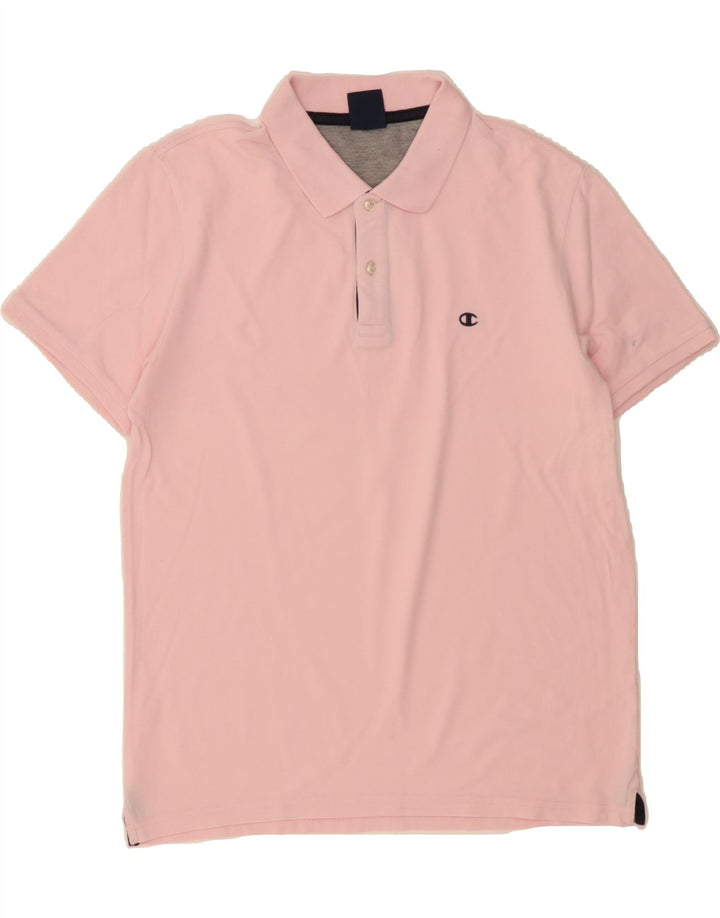 CHAMPION Mens Polo Shirt Large Pink Vintage Champion and Second-Hand Champion from Messina Hembry 