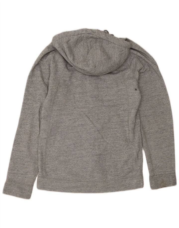 Maglione con cappuccio e zip Jordan da uomo piccolo in cotone chiazzato grigio